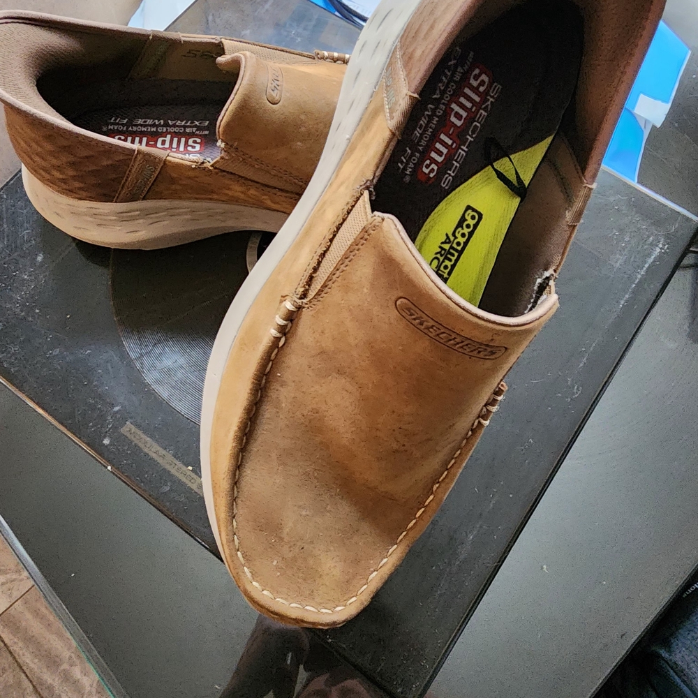 Skechers Men's Tan Slip-On Shoes